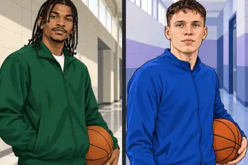 ケビン・ポーターJr.とダルトン・ネクトを別々の場面で描いて左右に並べたイメージ